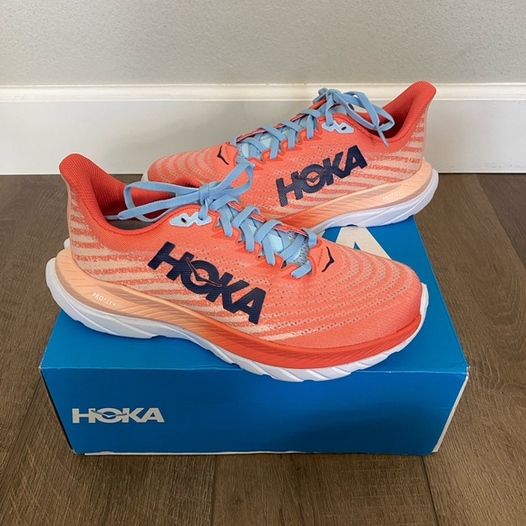 Hoka Mach 5 Women’s 8.5 Camellia Peach Parfait - Picture 1 of 6